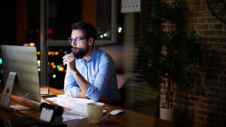 Person using computer